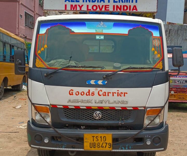 Goods carrier for transportation with driver