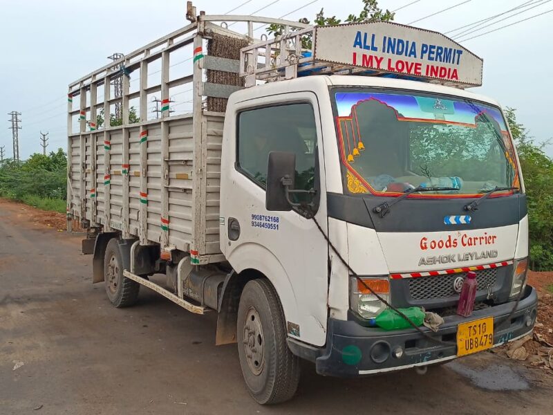 Goods carrier for transportation with driver