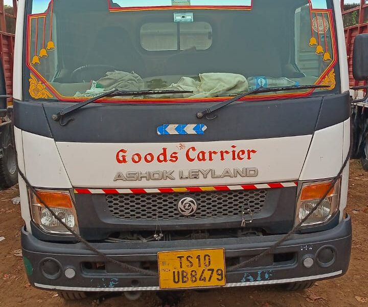 Goods carrier for transportation with driver