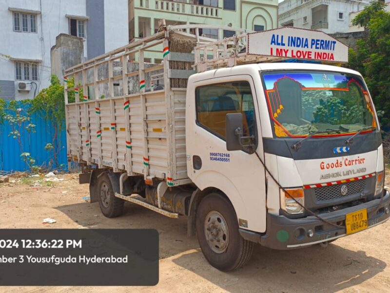 Goods carrier for transportation with driver